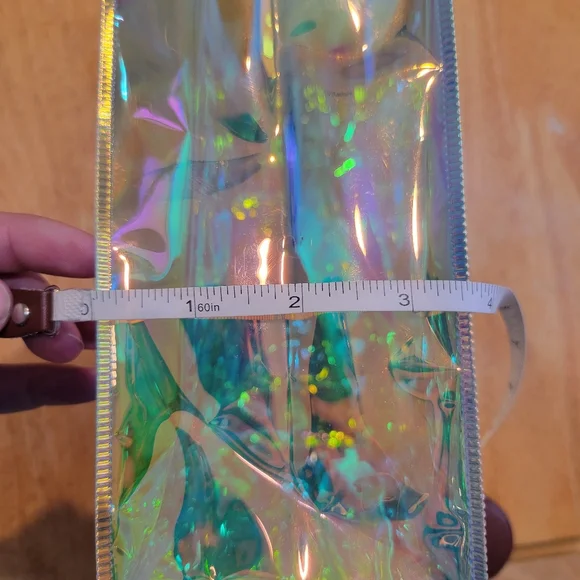 EUC clear iridescent Holographic Tote Bag - Picture 7 of 7